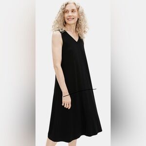 NWOT - Eileen Fisher Viscose Jersey V-Neck Flare Dress (sz XL)